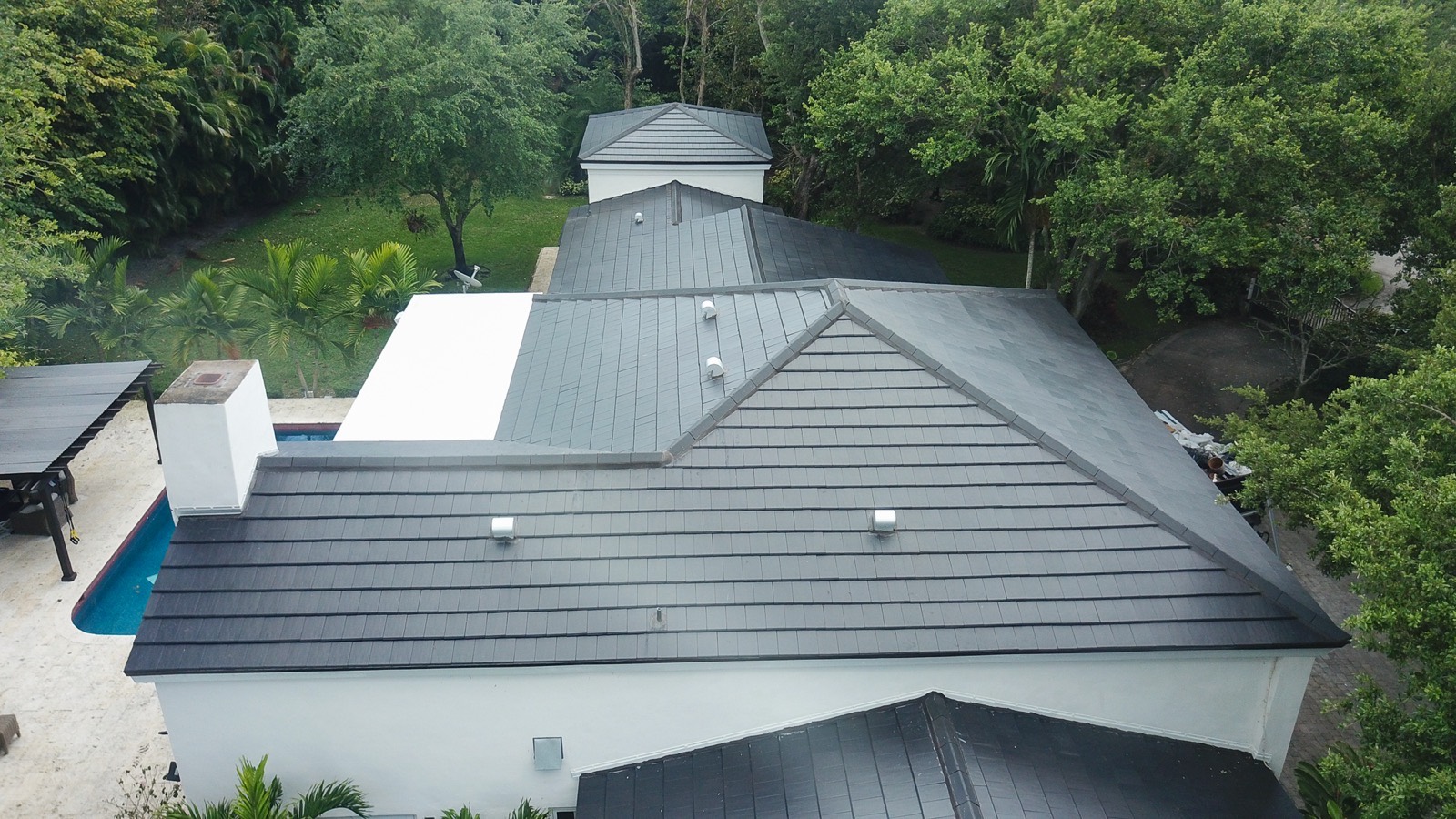 Tile roof replacement completed by Caston Roofing