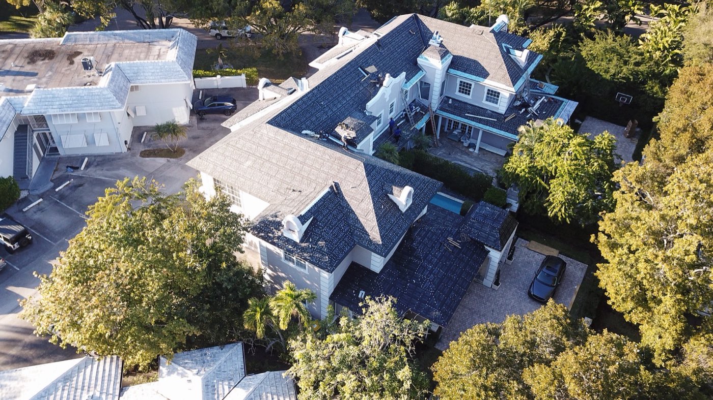 New tile roof installed on a South Florida home