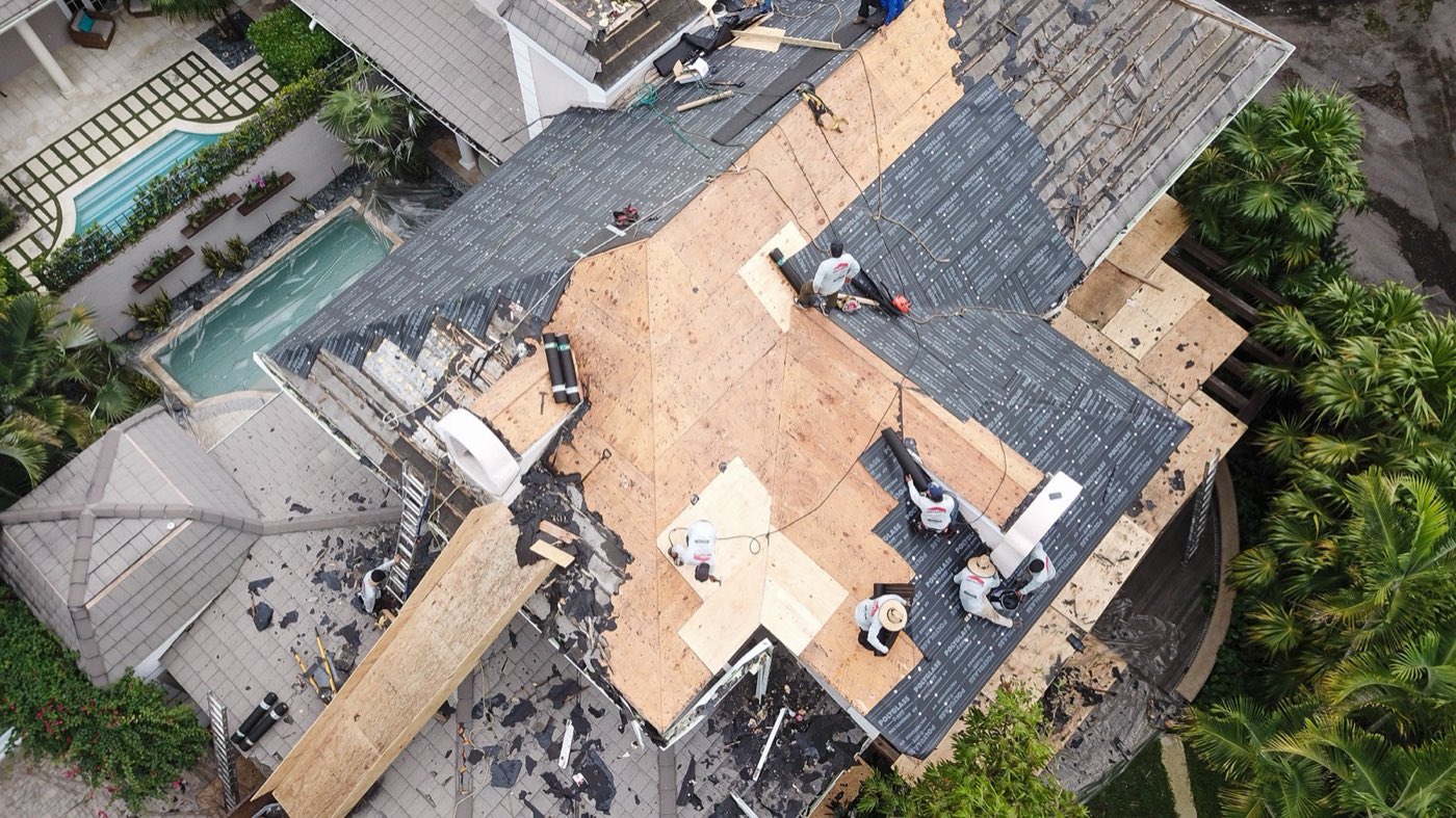 Completed roof installation in Miami-Dade