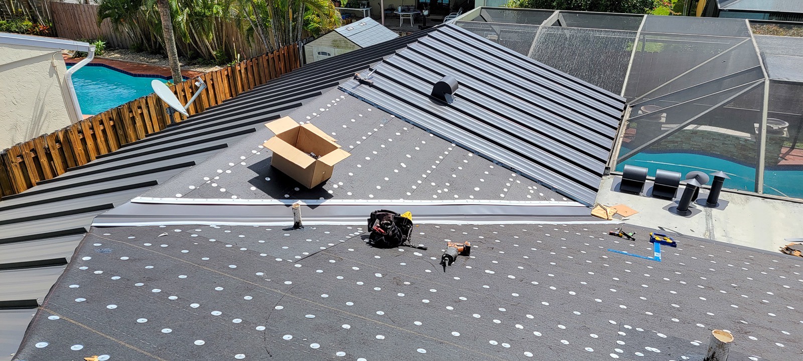 Tile roof installed by Caston Roofing