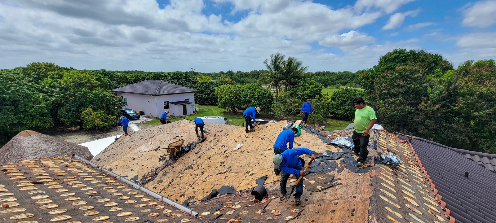 Metal roof installation by Caston Roofing